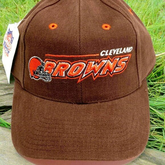 Cleveland Browns Vintage Late '90s NFL "3-D Browns" NOS Cap from Logo Athletic - Picture 3 of 6